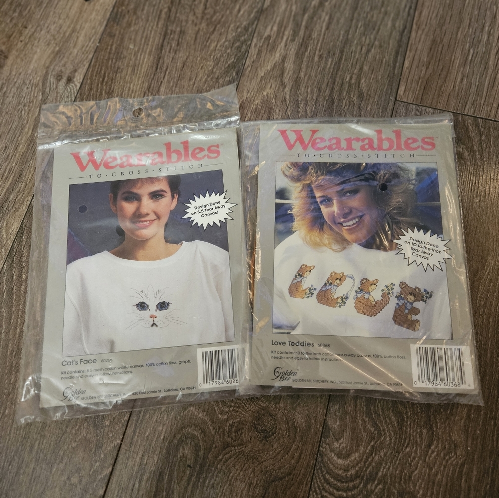 Wearables counted cross stitch